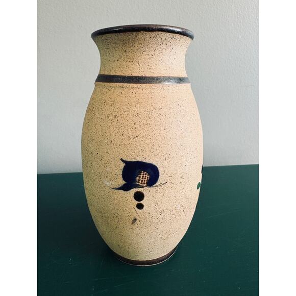 Mid Century Mexico Vase - Bird and Flowers Vase - Signed - Picture 4 of 7